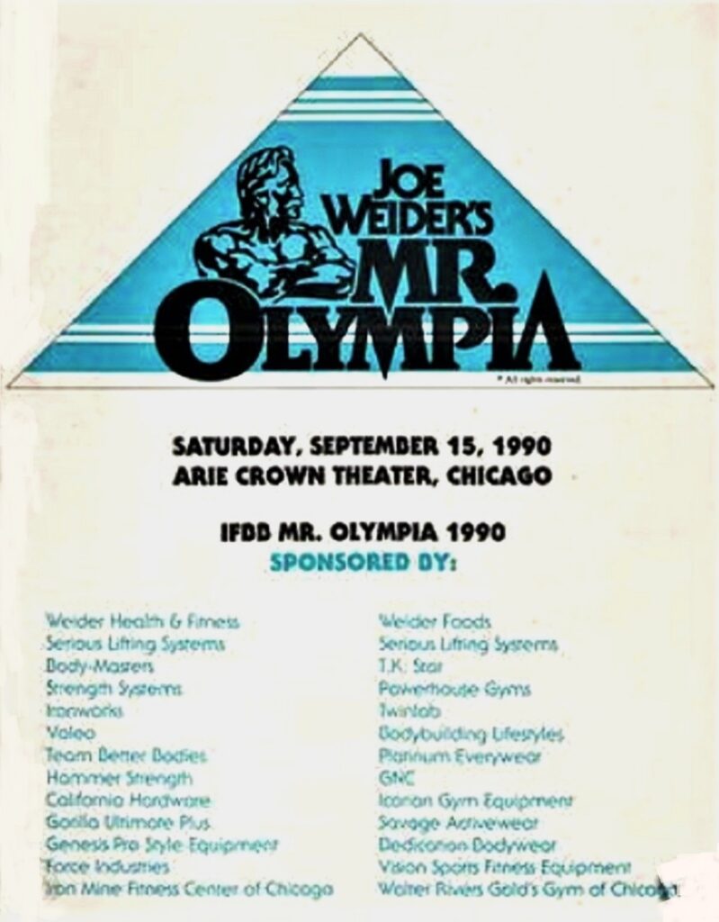 1990 Mr. Olympia program