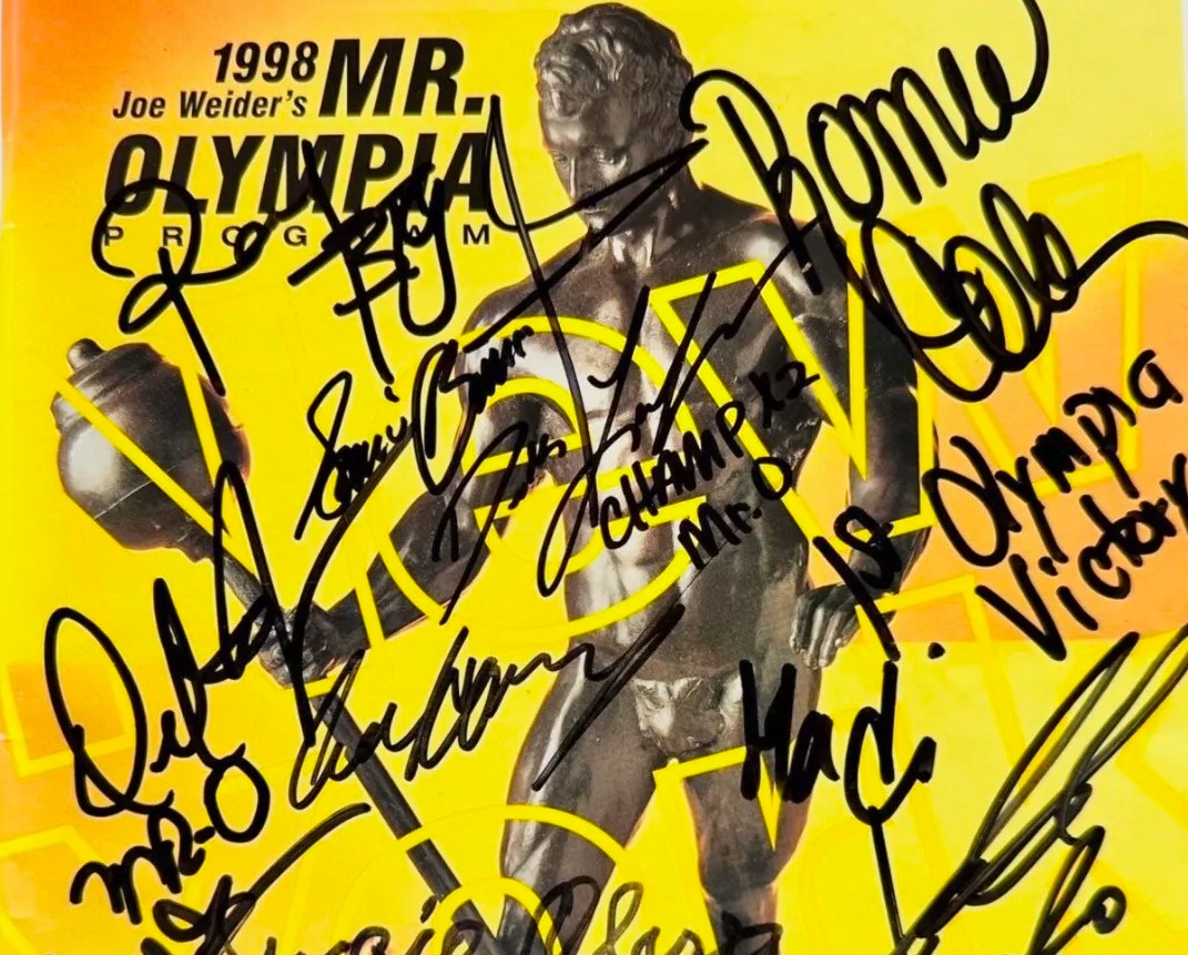 Olympia Program Signed by 14 Mr. Olympias for Sale: $11,000+ - The