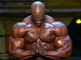 ronnie coleman prayer pose